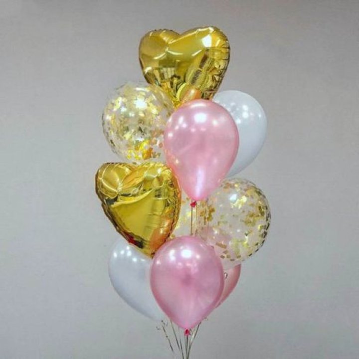 Облако шаров "Рози голд" в Севастополи