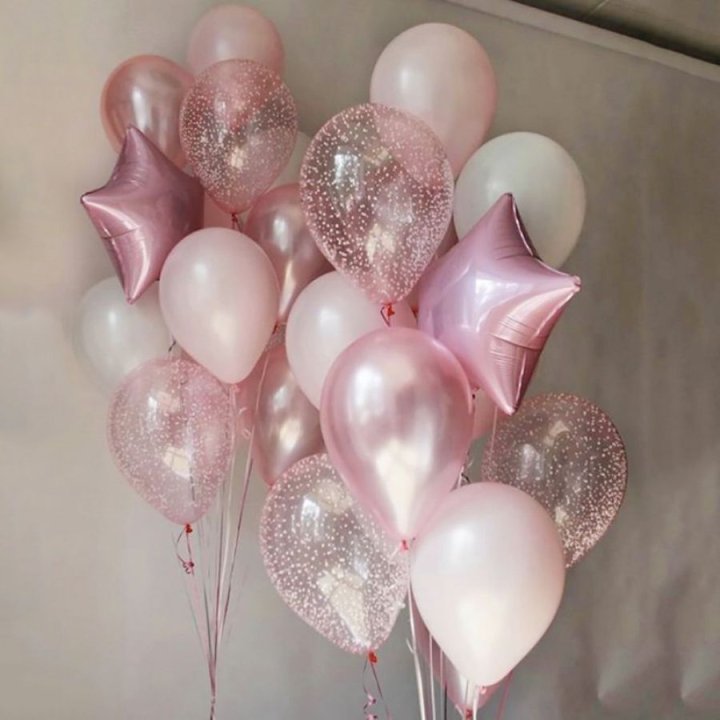 Фонтаны шаров "Розовый" в Севастополи