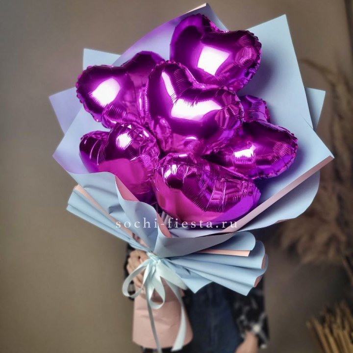 Букет из шаров сердец  в Севастополи