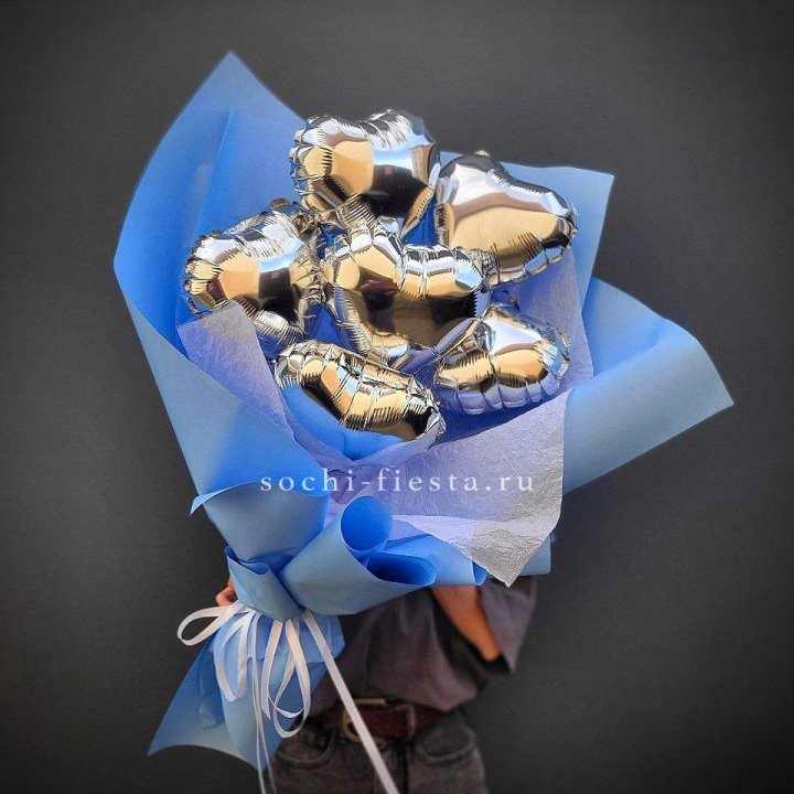 Букет из шаров сердец  №2 в Севастополи