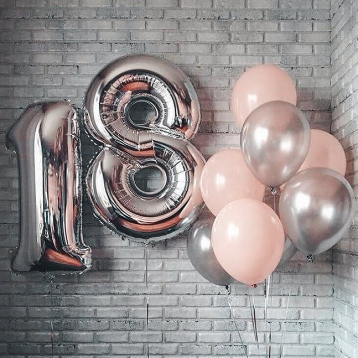 Фольгированный шар Серебряная Цифра в Севастополи