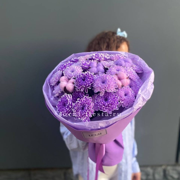 Хризантемы с хлопком в Севастополи