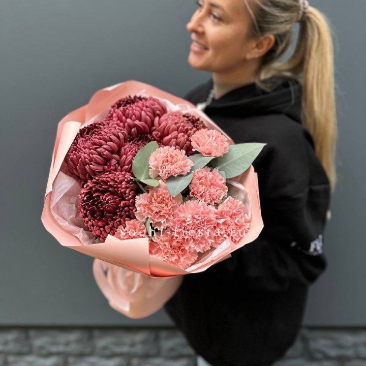 Дуо диантусы и бигуди в Севастополи