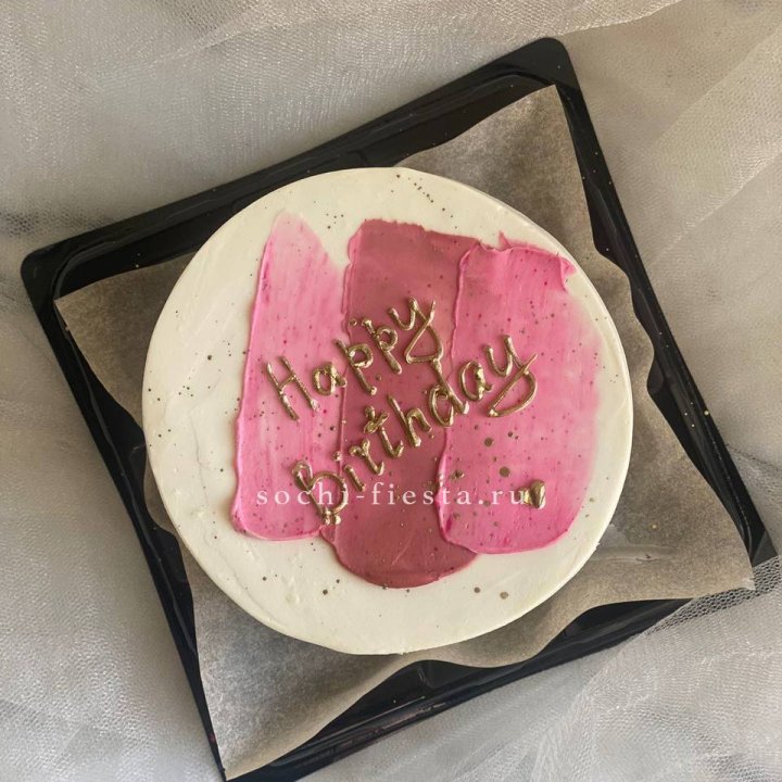 Бенто-торт "С днём рождения" пастель в Севастополи