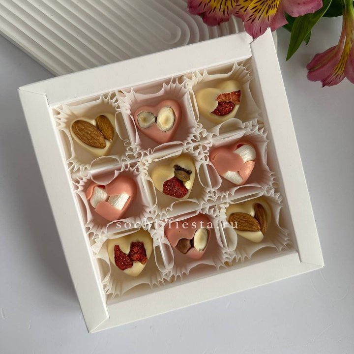 Набор конфет из бельгийского шоколада Сердца в Севастополи