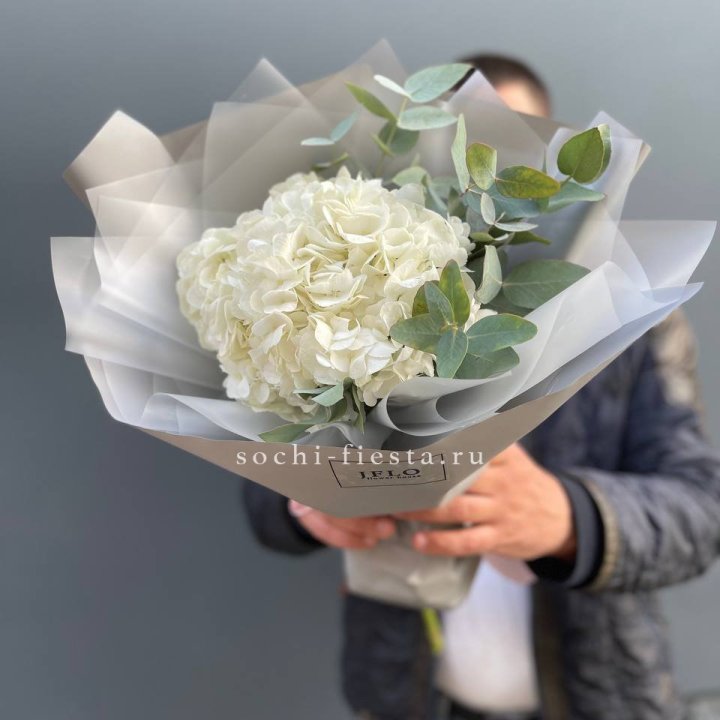  Букет  из белой гортензии в Севастополи