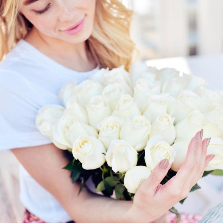 Букет высоких роз "Облака" в Севастополи