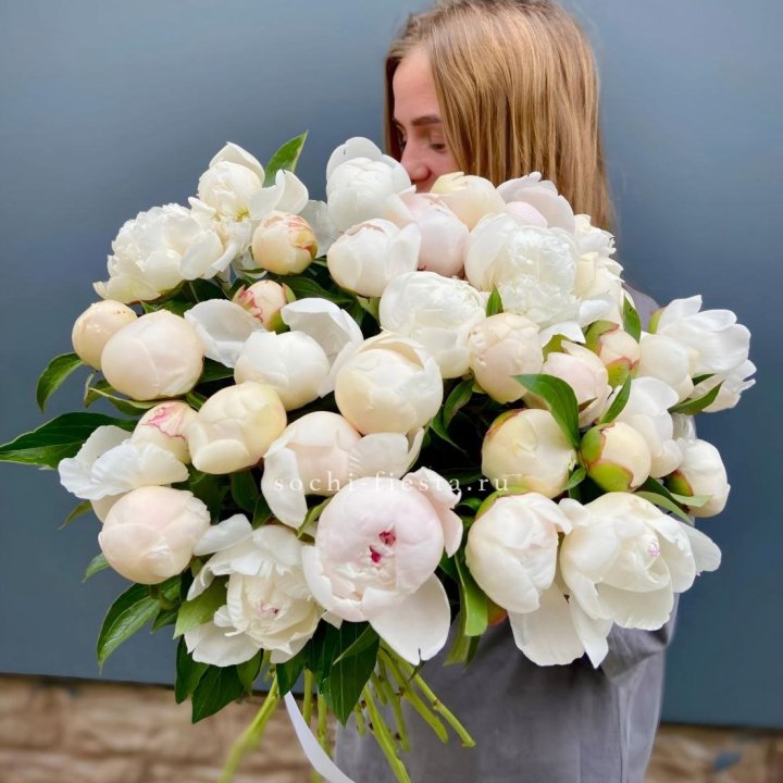 Охапка пионов в Севастополи