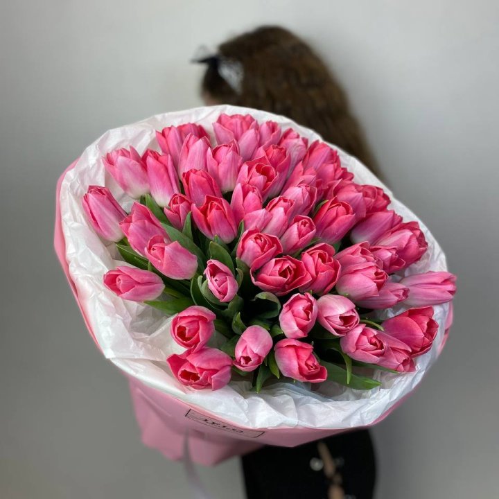 51 розовый тюльпан "Рози" в Севастополи