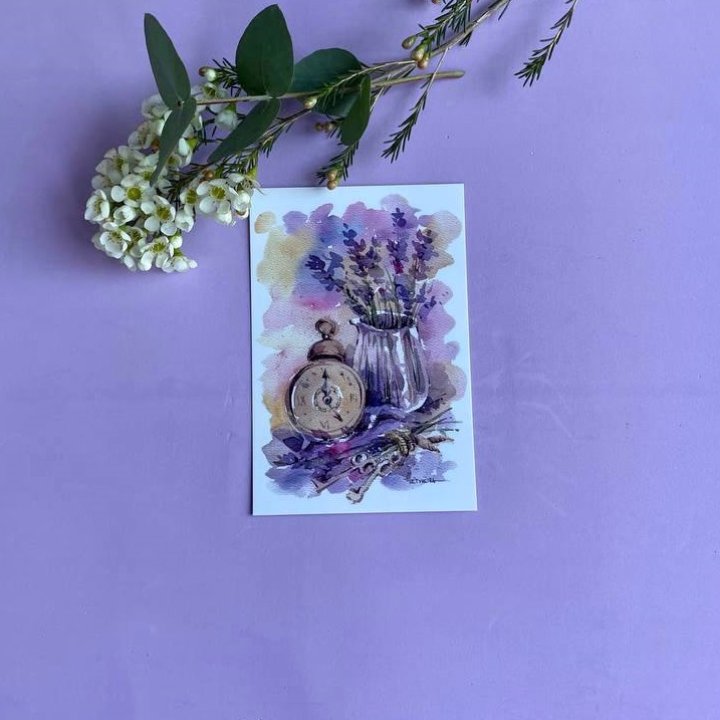 Открытка к букету "Часы" в Севастополи