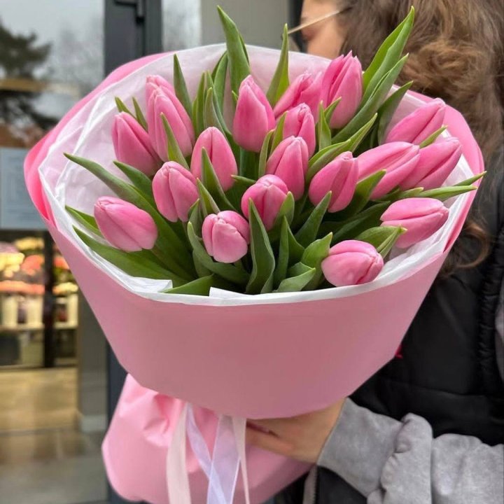  19 розовых тюльпанов в Севастополи