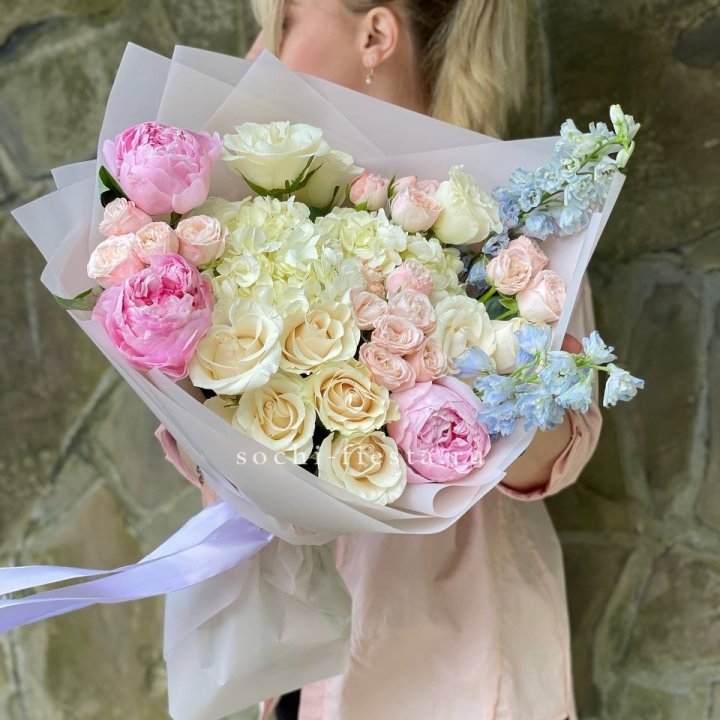 Букет с пионами "Богема" в Севастополи