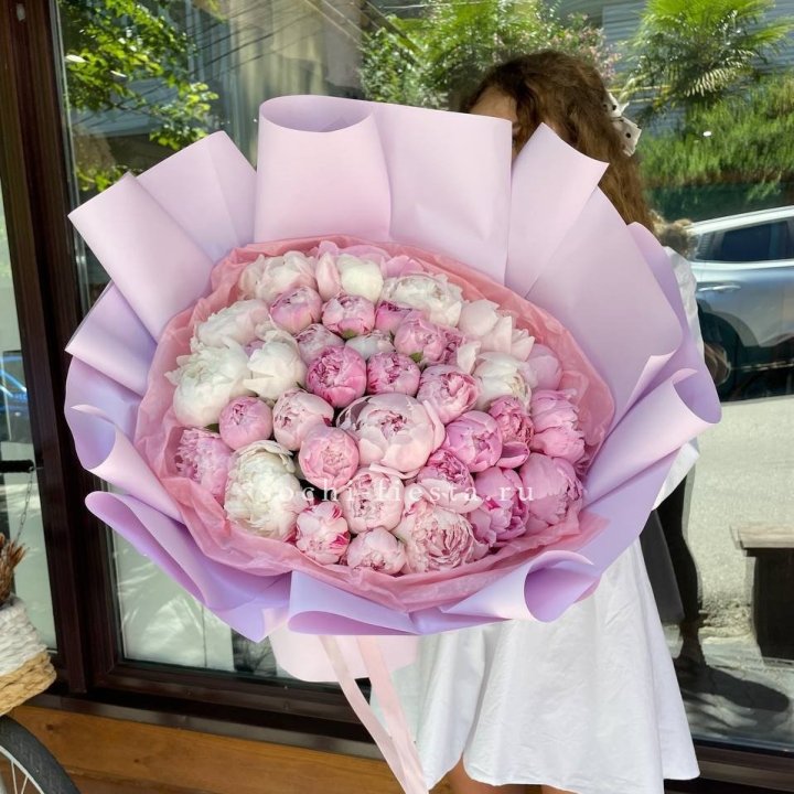51 розовый пион в Севастополи