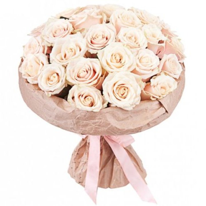 25 кремовых роз "Craft" в Севастополи