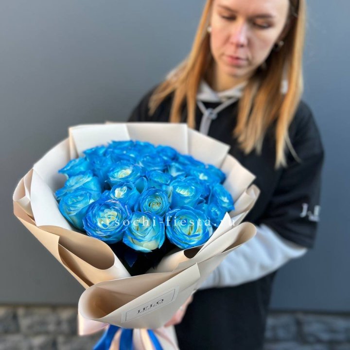 Букет синих роз блю логан в Севастополи