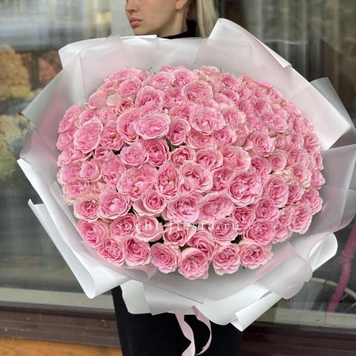 101 нежно-розовая роза в Севастополи