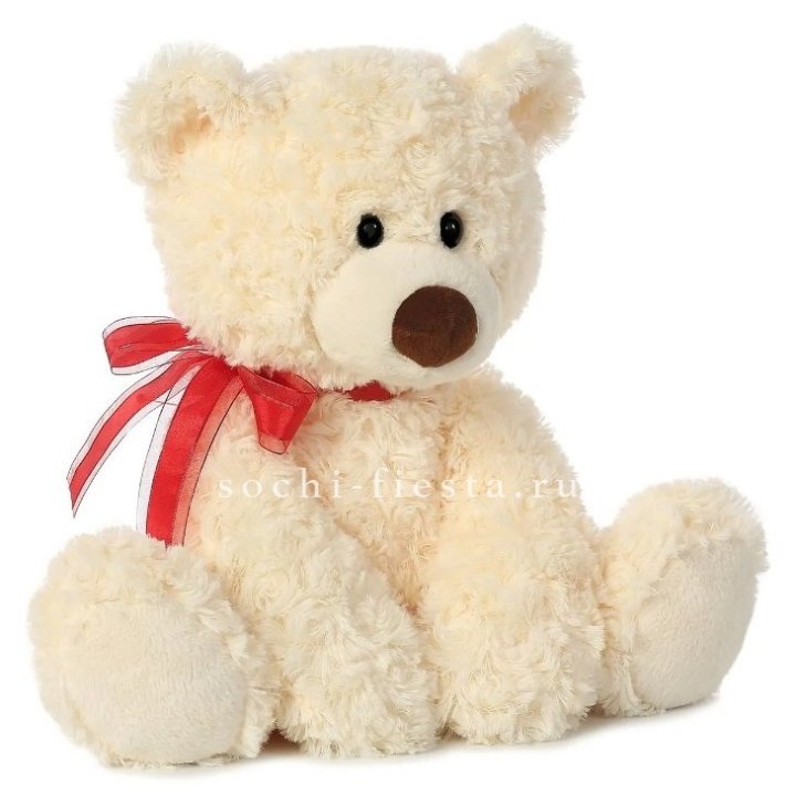 Белый плюшевый мишка  в Севастополи