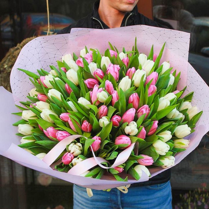 101 тюльпан микс в Севастополи