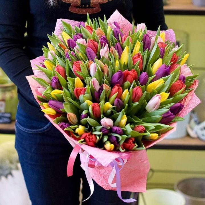 101 тюльпан "Джуси" в Севастополи